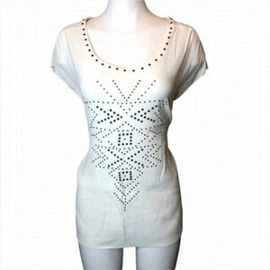 SIZE 22 Reitman’s Boxy Cream Cap Sleeve Blouse